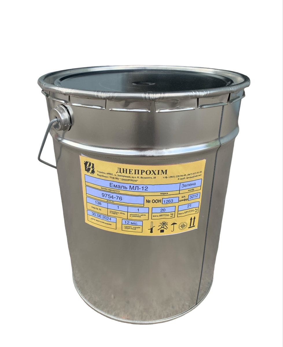 Емаль МЛ-12 Дніпрохім зелена